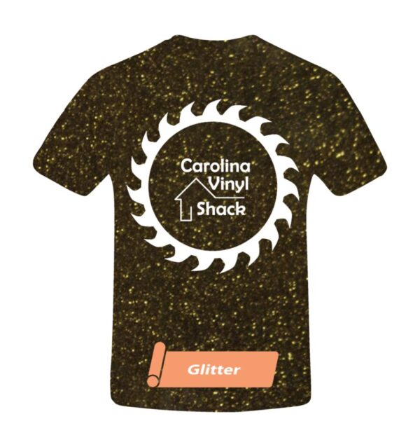Carolina Vinyl Shack- Brown Glittered T-Shirt