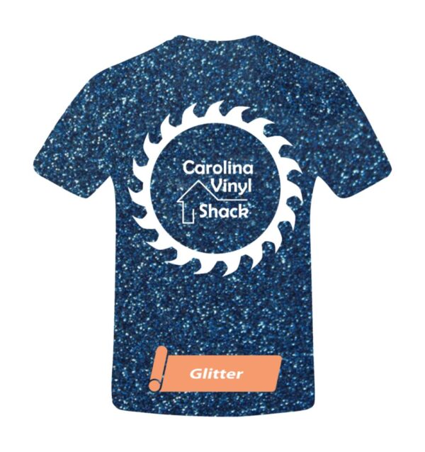 Carolina Vinyl Shack- Blue Glittered T-Shirt
