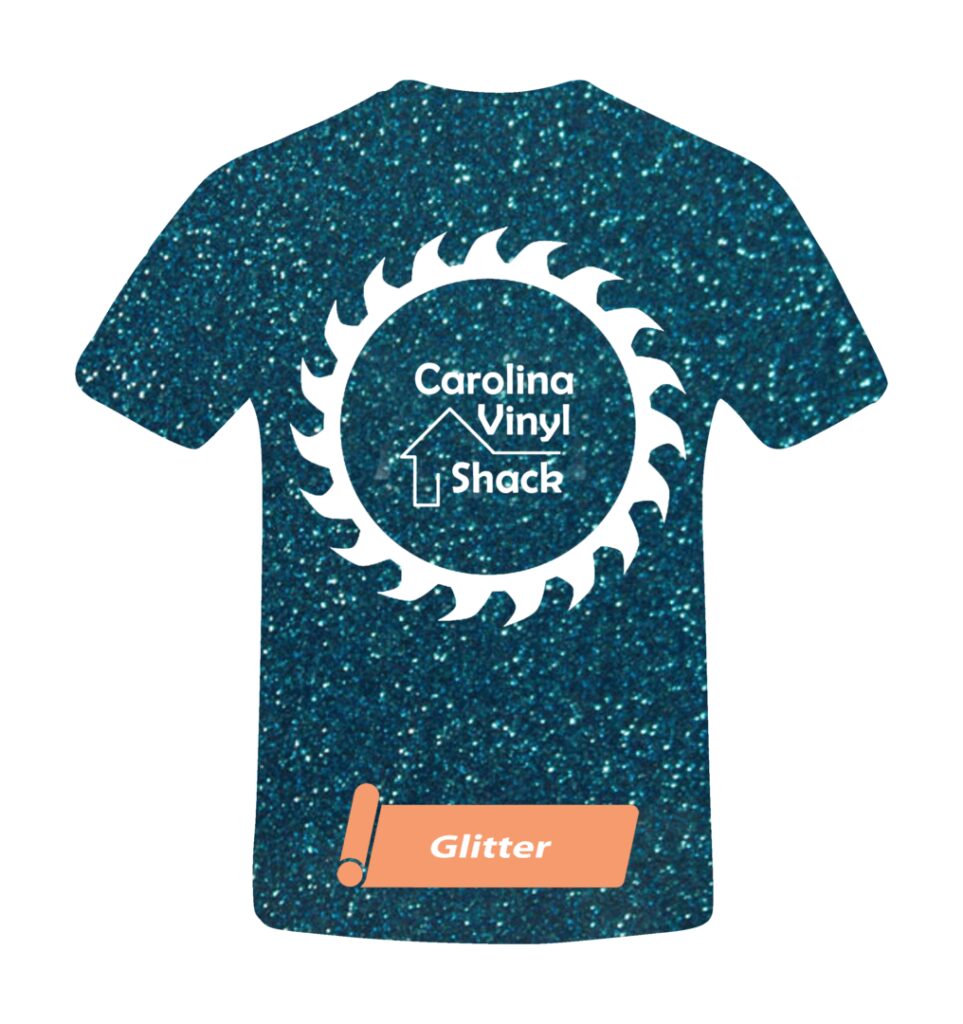 Carolina Vinyl Shack- Blue Glittered T-Shirt